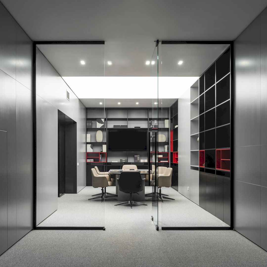 Kvadrat Architects: The Magic of Artificial Lighting in Colorful Office ...