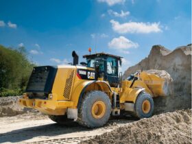 wheel loader, cat, 966m