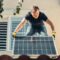 A Man Installing Solar Panel