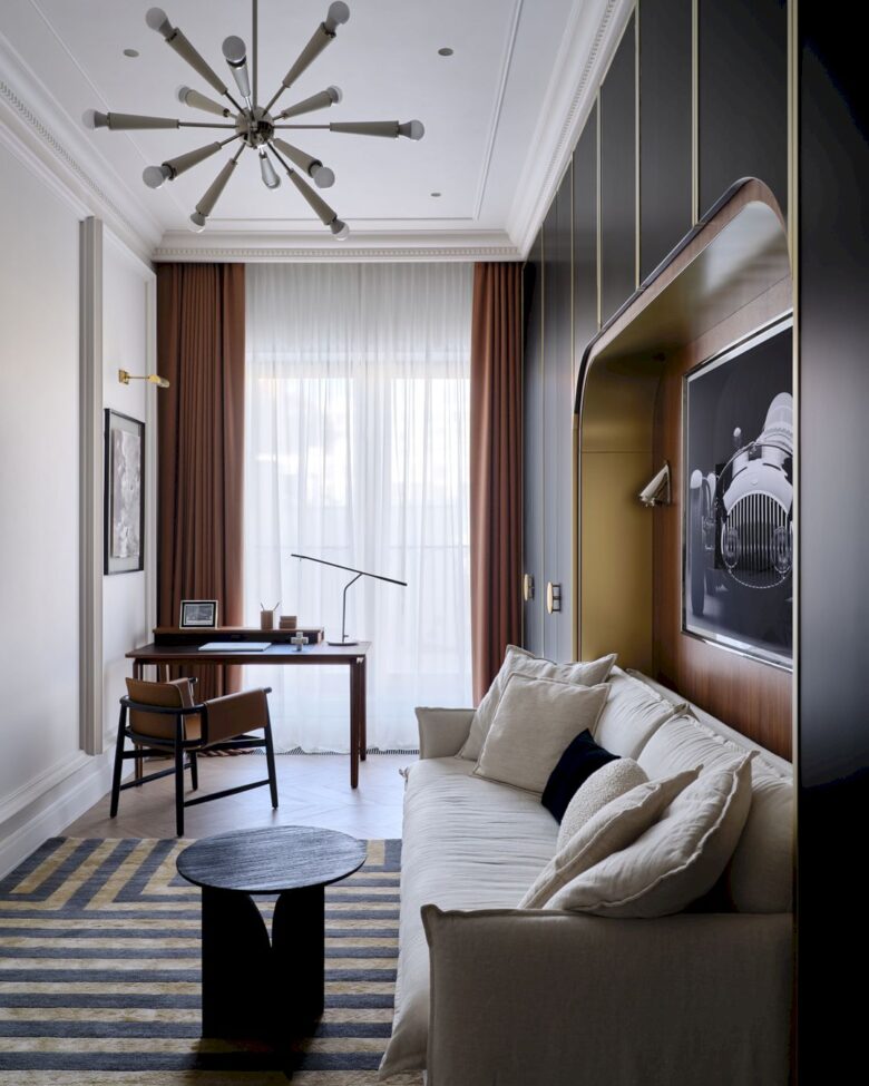 Eclectic Elegance: A 188m² Family Apartment in Moscow by Designer Lesya ...