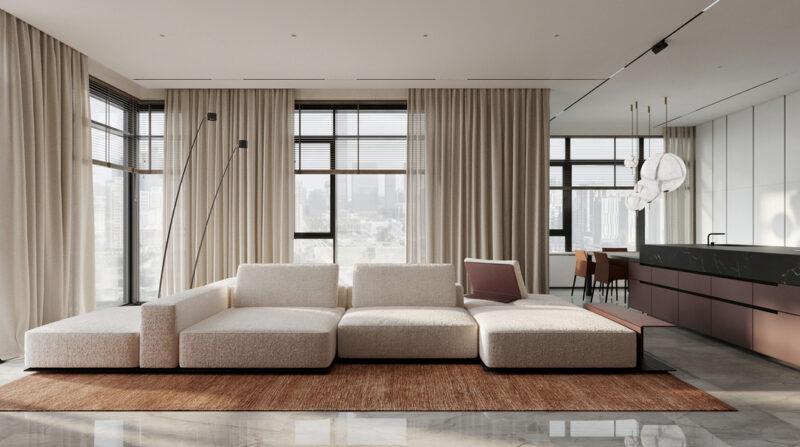 Flat With Panoramic Views Of The Botanical Garden Kvadrat Architects 17