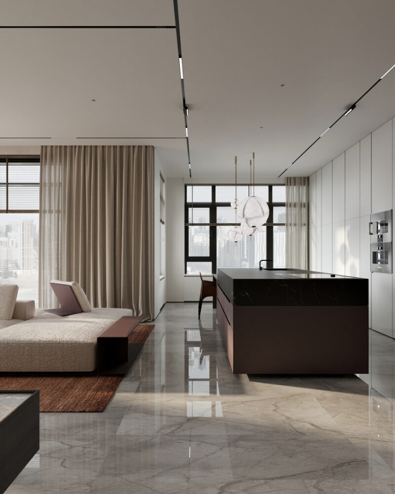 Flat With Panoramic Views Of The Botanical Garden Kvadrat Architects 18