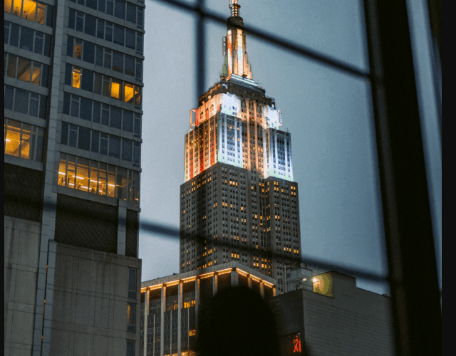 Empire State Building Through The Window