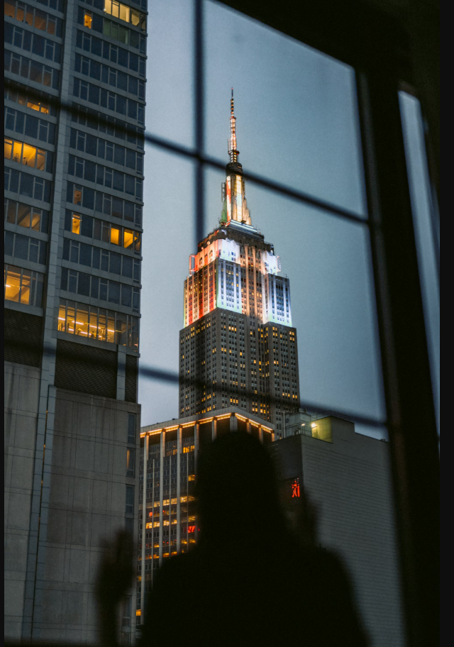Empire State Building Through The Window