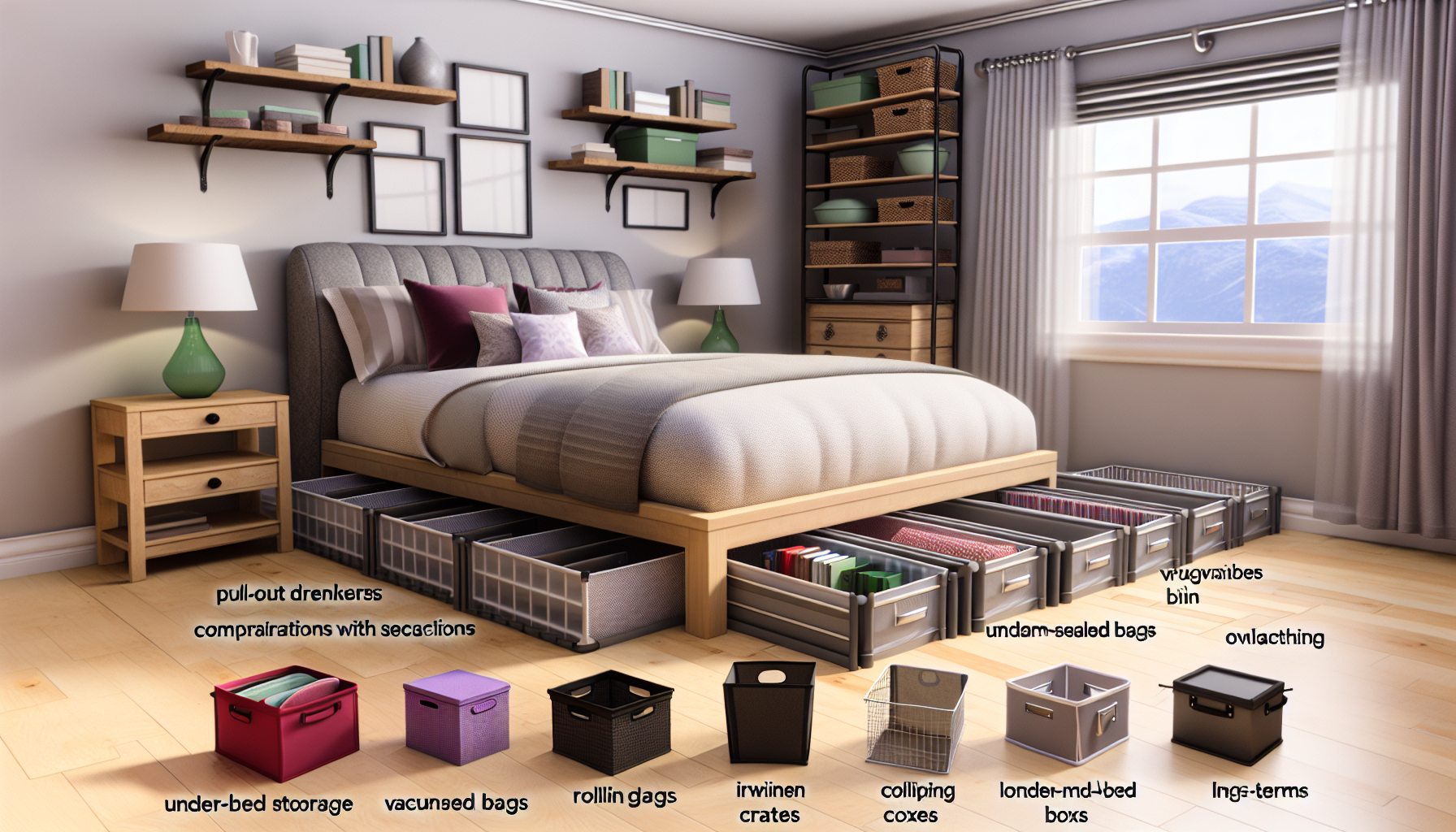 Photo inspiration: Small Bedroom Storage Ideas With Under Bed Storage Drawers Reference: 10 Under Bed Storage Ideas For Small Bedrooms