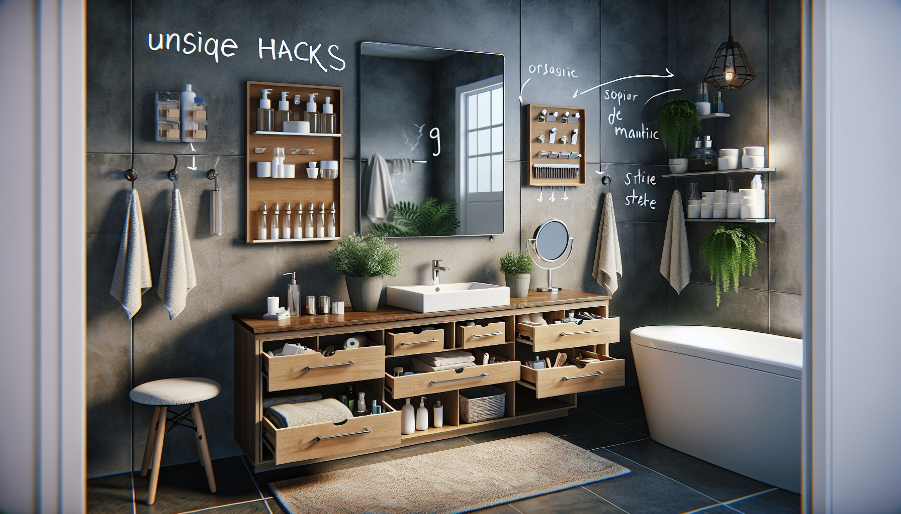 a Clutter-Free Counter: 9 Genius Bathroom Vanity Storage Hacks