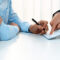 Loving Couple Seek Legal Consultation And Assistance From Law Firm. Rigid