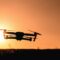 silhouette of quadcopter