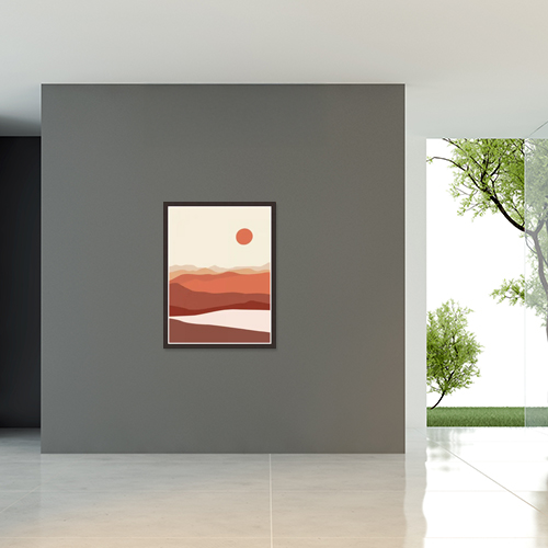 A Foyer That An Art Designer Decorated