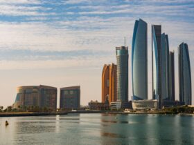 Breathtaking view of Abu Dhabi skyline showcasing modern architecture and iconic landmarks.