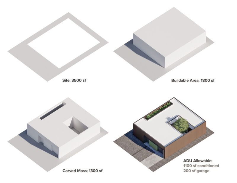 30 Stealth House Massing Diagram
