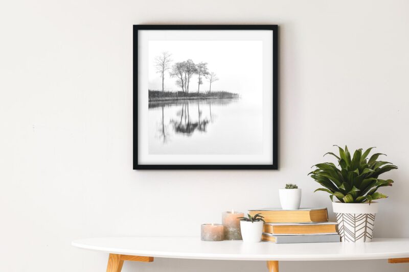 Reflective Calm Framed Art