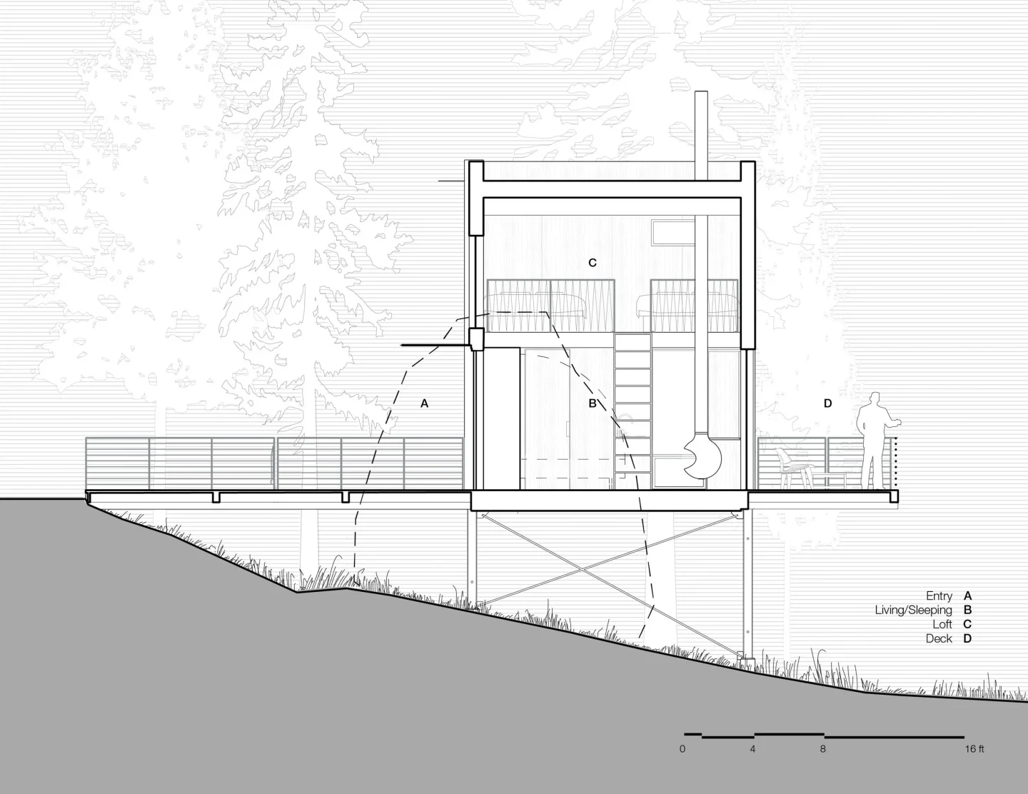 Blakey+Cabin+ +Section,+With+Rock