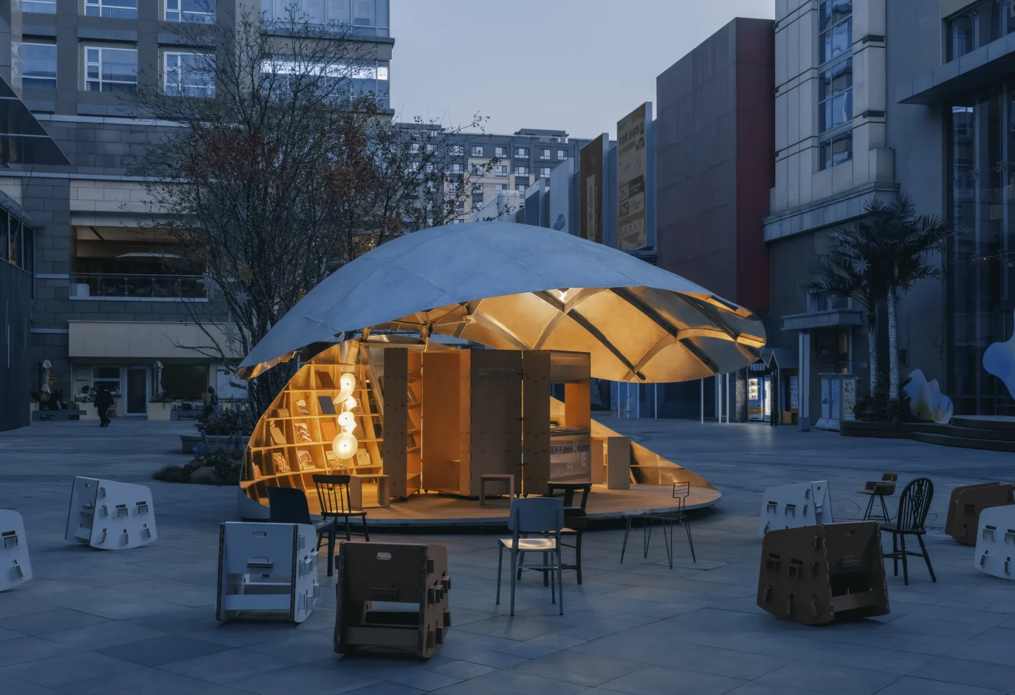Shell Book Pavilion By Luo Studio 1