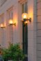 a street light on a building