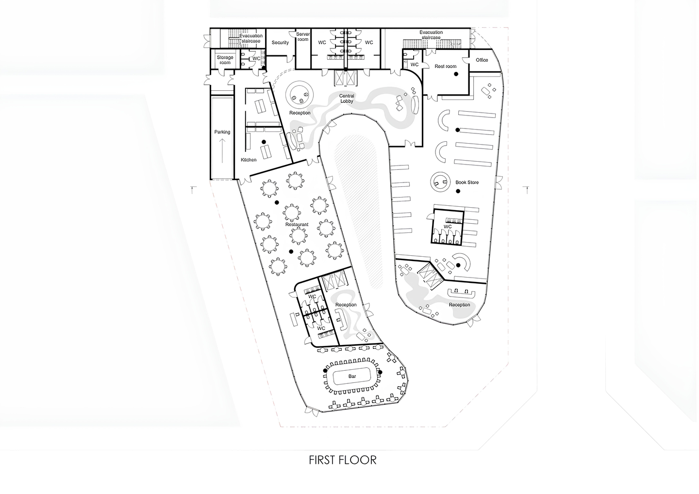 Office Building 1 By Snob Architects Drawing