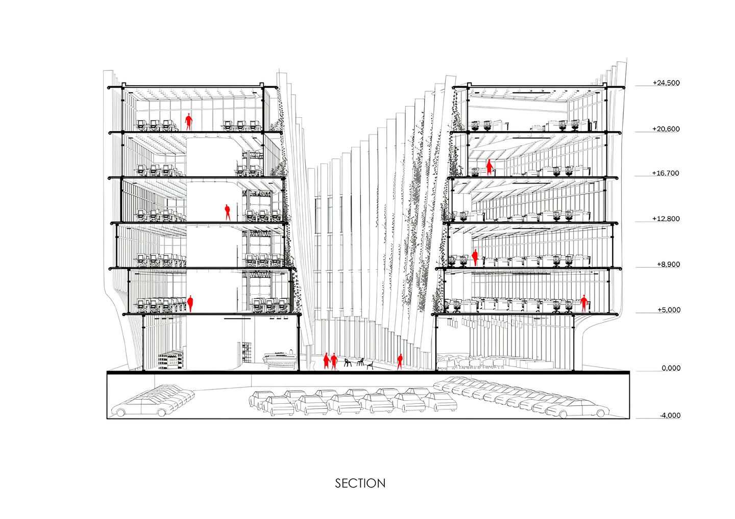 Office Building 4 By Snob Architects Drawing