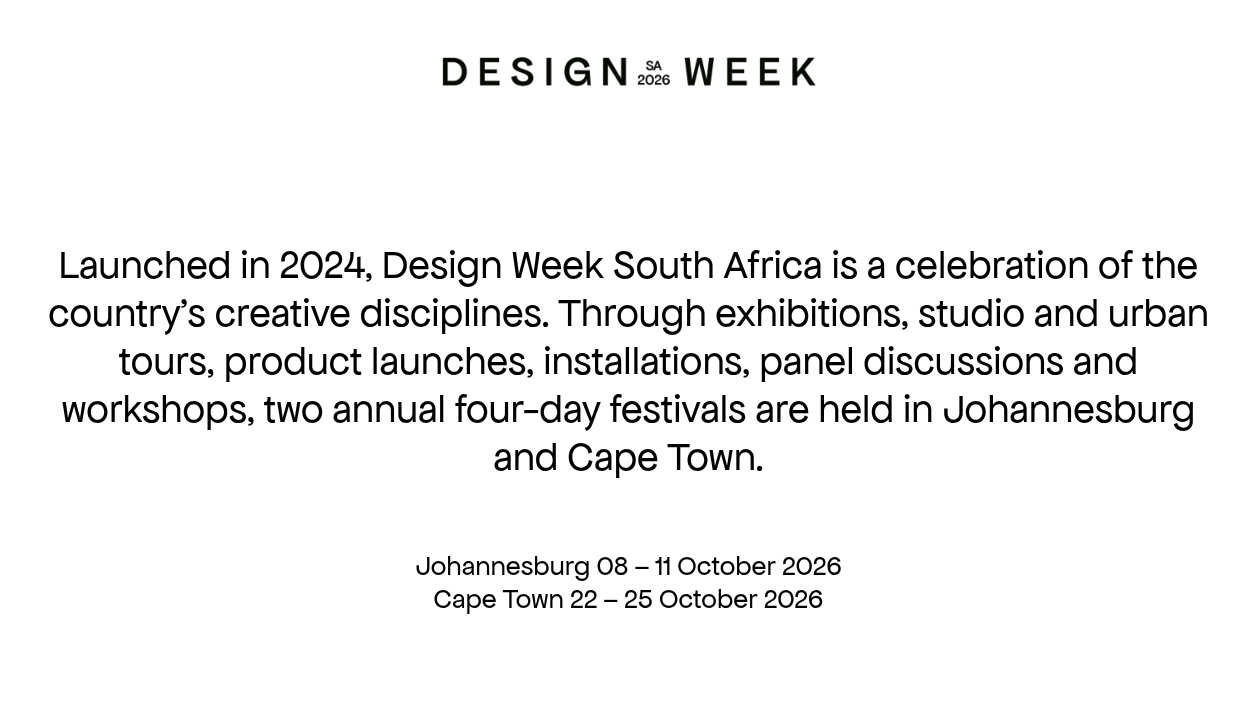Design Week South Africa 2026