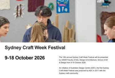 Sydney Craft Week 2026